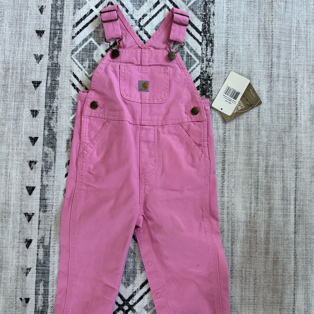 Carhartt pink overalls relax fit 12m